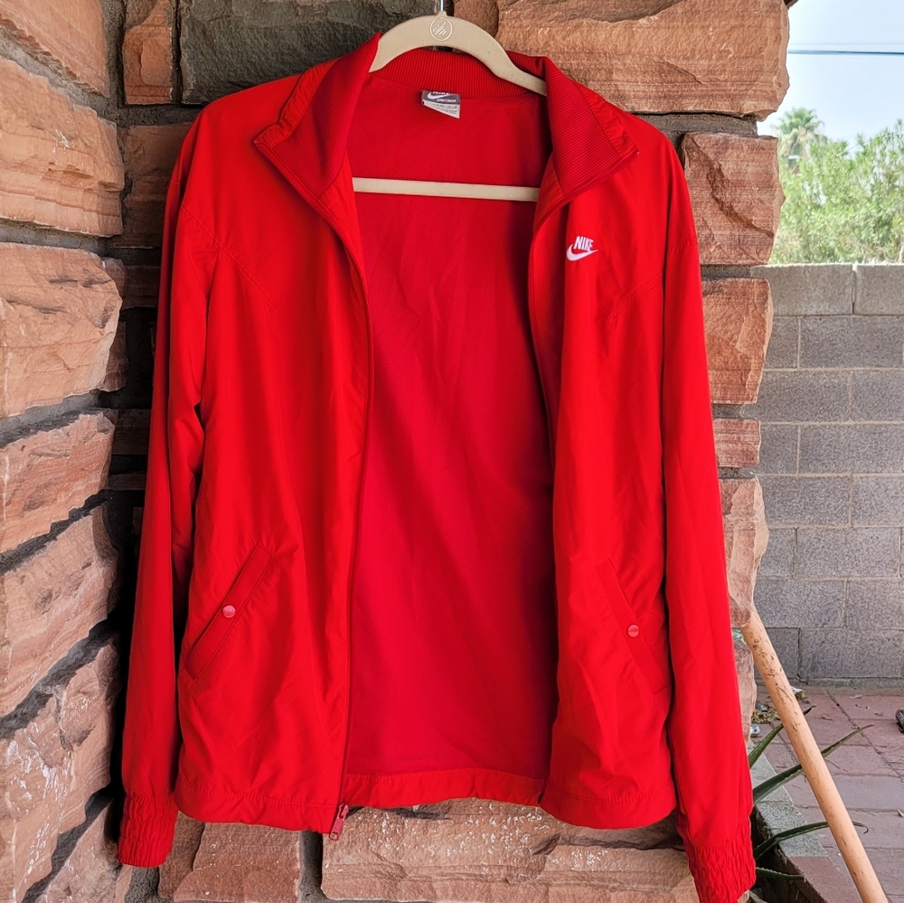 Red nike jacket